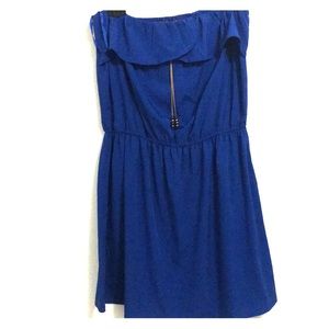 Royal Blue Strapless blue spring/summer dress or can be worn as a top SzXL NWT